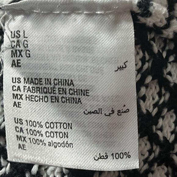 Karen Scott Cotton Texture 2-Tone Turtleneck Long Sleeve Sweater Large - Picture 8 of 8